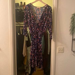 Floral wrap dress size 4X